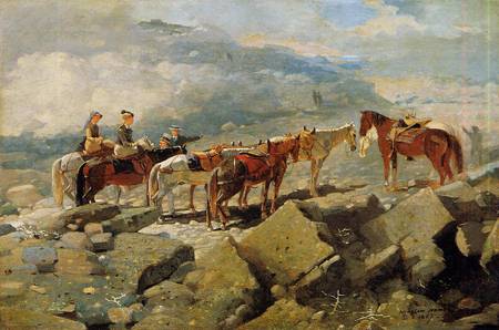 (image for) Handmade oil painting Copy paintings of famous artists Winslow Homers Paintings Mount Washington 1869